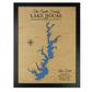 Lake Keowee, South Carolina - Notting Hill Designs - Custom Wood Maps